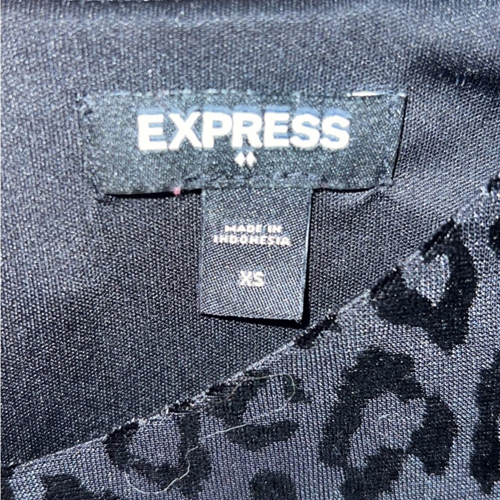 Black Leopard Print Dress